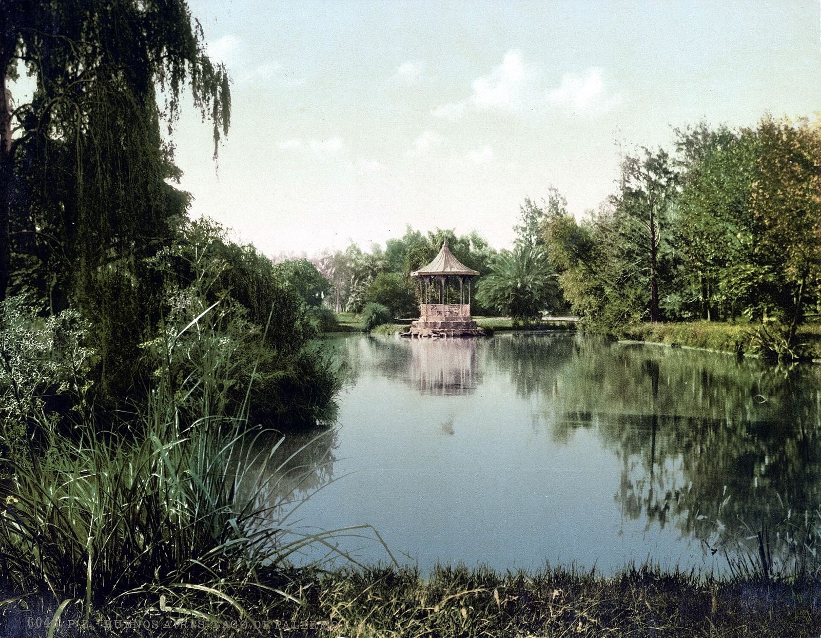 Lagos de Palermo em foto histórica do início do século 20